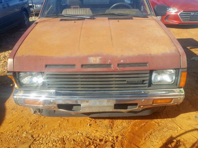 1N6ND11SXHC335418 - 1987 NISSAN D21 SHORT ORANGE photo 9