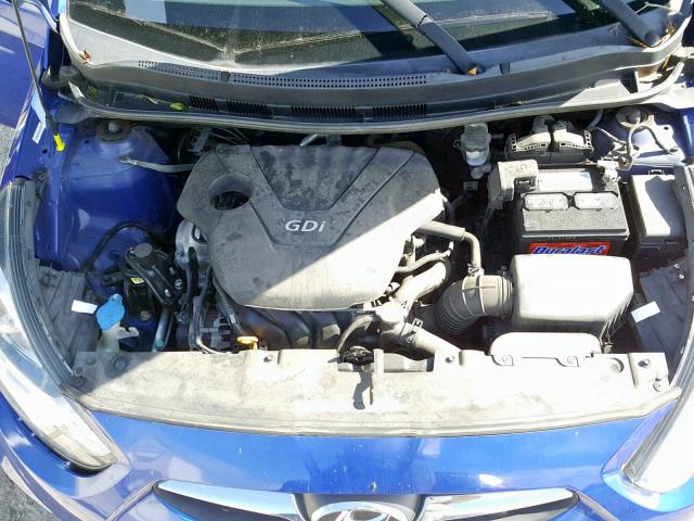 KMHCU4AE2DU475016 - 2013 HYUNDAI ACCENT GLS BLUE photo 7