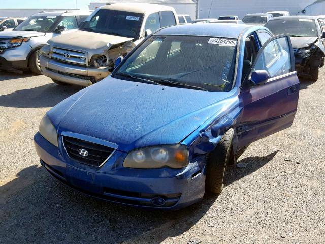 KMHDN46D14U795820 - 2004 HYUNDAI ELANTRA GL 蓝色 照片 2