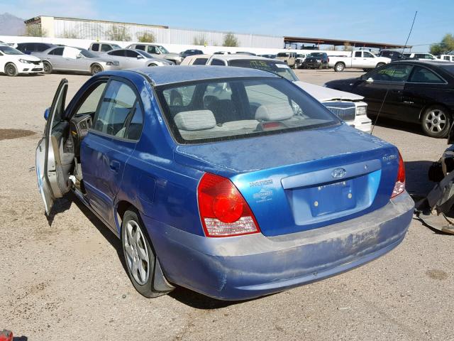 KMHDN46D14U795820 - 2004 HYUNDAI ELANTRA GL 蓝色 照片 3