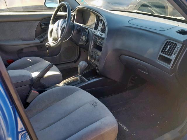KMHDN46D14U795820 - 2004 HYUNDAI ELANTRA GL 蓝色 照片 5
