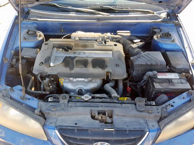 KMHDN46D14U795820 - 2004 HYUNDAI ELANTRA GL 蓝色 照片 7