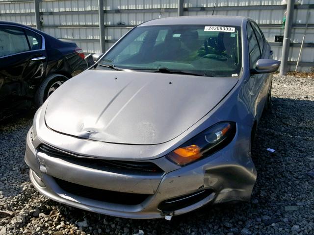 1C3CDFBA3GD604854 - 2016 DODGE DART SXT GRAY photo 2