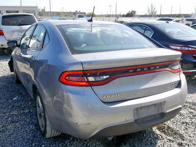 1C3CDFBA3GD604854 - 2016 DODGE DART SXT GRAY photo 3