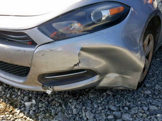 1C3CDFBA3GD604854 - 2016 DODGE DART SXT GRAY photo 9