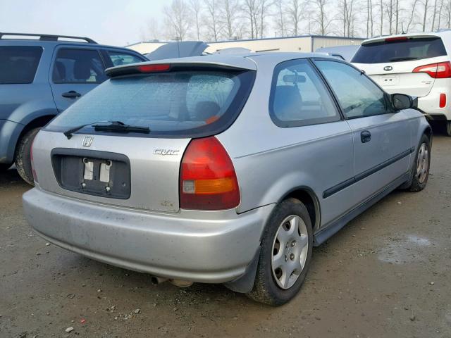 2HGEJ6445WH115718 - 1998 HONDA CIVIC DX SILVER photo 4