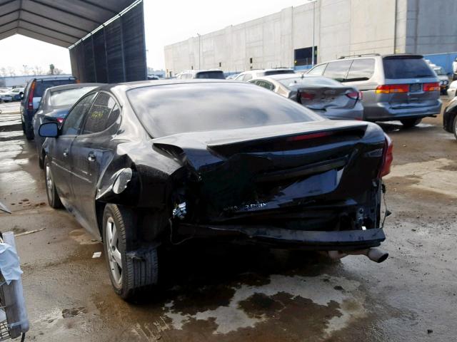 2G2WP522151179831 - 2005 PONTIAC GRAND PRIX BLACK photo 3