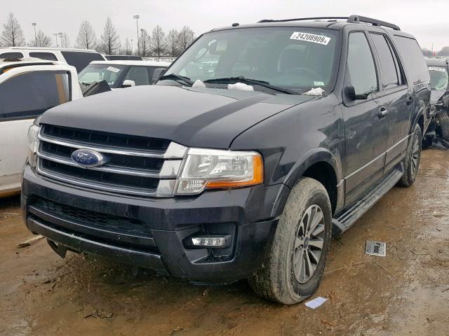 1FMJK1HT4HEA01097 - 2017 FORD EXPEDITION BLACK photo 2