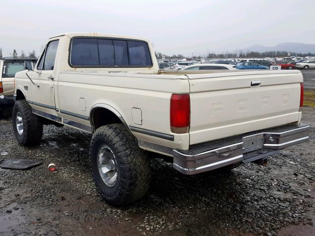 1FTEF26Y1HPB08241 - 1987 FORD F250 WHITE photo 3