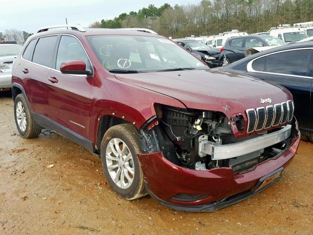 1C4PJLCB8KD290428 - 2019 JEEP CHEROKEE L BURGUNDY photo 1