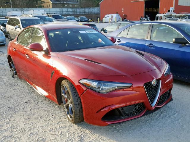 ZARFAEAV0H7535367 - 2017 ALFA ROMEO GIULIA QUA RED photo 1