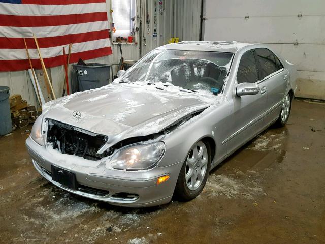 WDBNG84J44A393261 - 2004 MERCEDES-BENZ S 500 4MAT SILVER photo 2