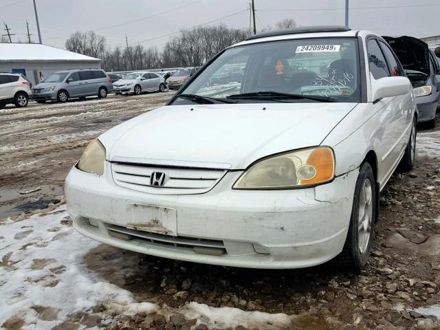 1HGES26722L013402 - 2002 HONDA CIVIC EX WHITE photo 2