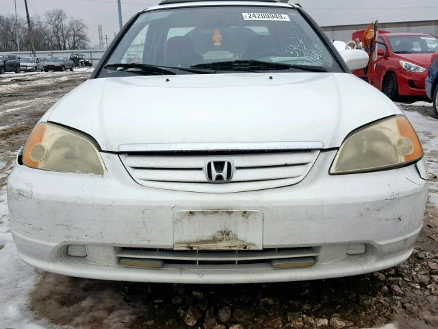 1HGES26722L013402 - 2002 HONDA CIVIC EX WHITE photo 7