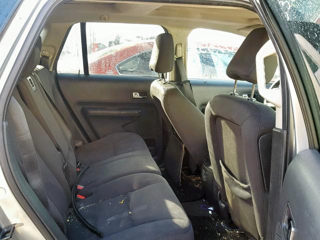 2FMDK38C87BB66010 - 2007 FORD EDGE SEL GRAY photo 6