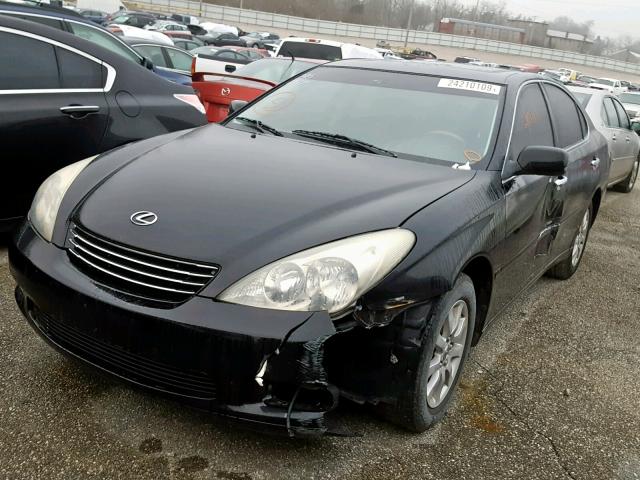 JTHBA30G040009337 - 2004 LEXUS ES 330 BLACK photo 2