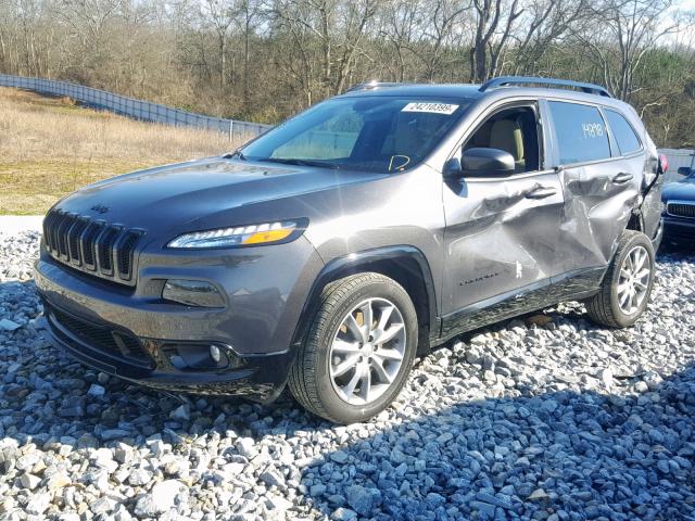 1C4PJLCB1JD605004 - 2018 JEEP CHEROKEE L GRAY photo 2