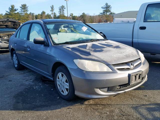 2HGES16335H577374 - 2005 HONDA CIVIC DX V GRAY photo 1