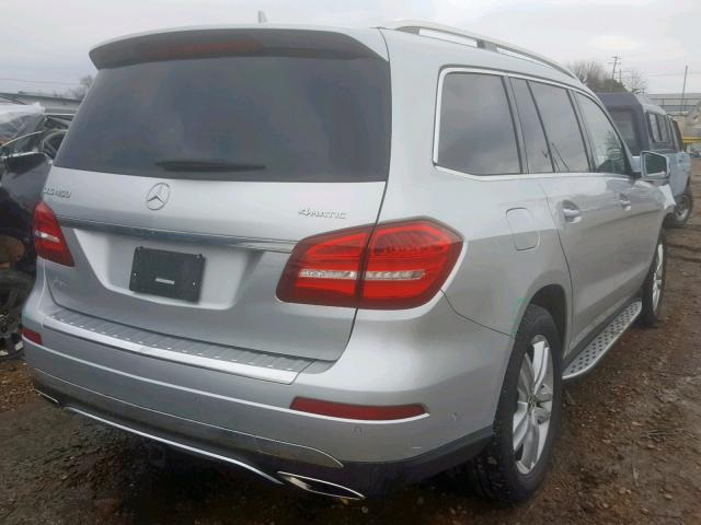 4JGDF6EE5HA919100 - 2017 MERCEDES-BENZ GLS 450 4M SILVER photo 4