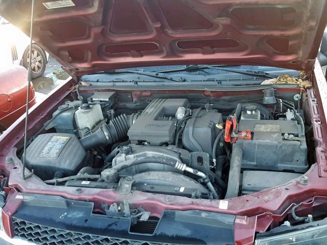 1GCCS14E588104158 - 2008 CHEVROLET COLORADO BURGUNDY photo 7