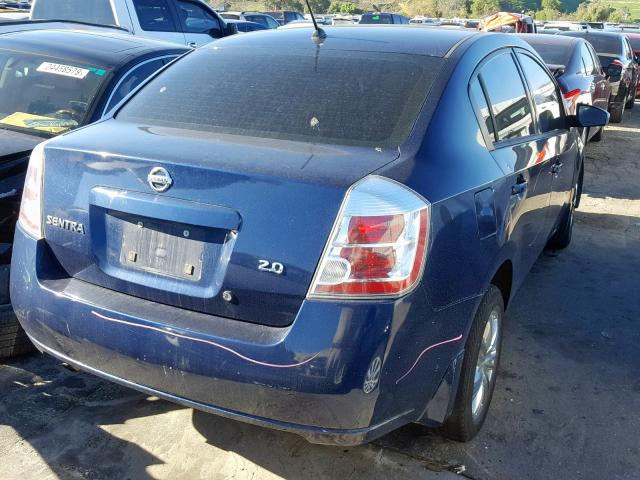 3N1AB61E87L638511 - 2007 NISSAN SENTRA 2.0 BLUE photo 4