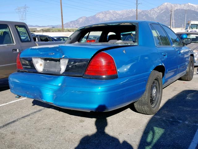 2FAFP71W95X166131 - 2005 FORD CROWN VICT BLUE photo 4