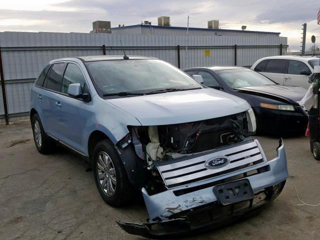 2FMDK38C18BB36526 - 2008 FORD EDGE SEL BLUE photo 1