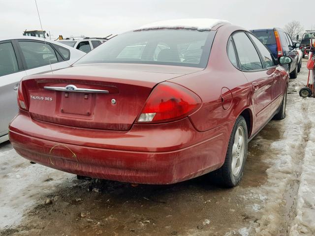 1FAFP55U02G146980 - 2002 FORD TAURUS SES RED photo 4