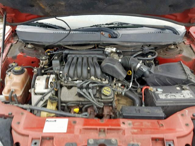 1FAFP55U02G146980 - 2002 FORD TAURUS SES RED photo 7