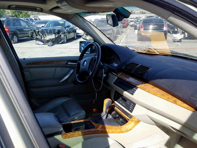 WBAFB3345YLH00756 - 2000 BMW X5 4.4I GOLD photo 5