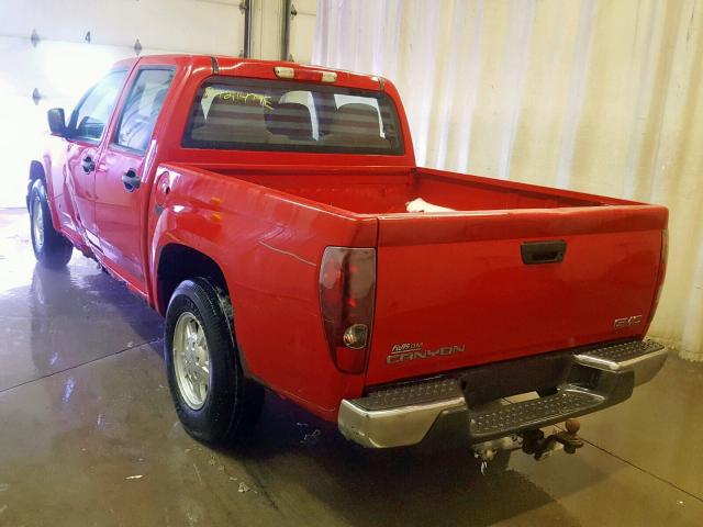 1GTCS138168303314 - 2006 GMC CANYON RED photo 3