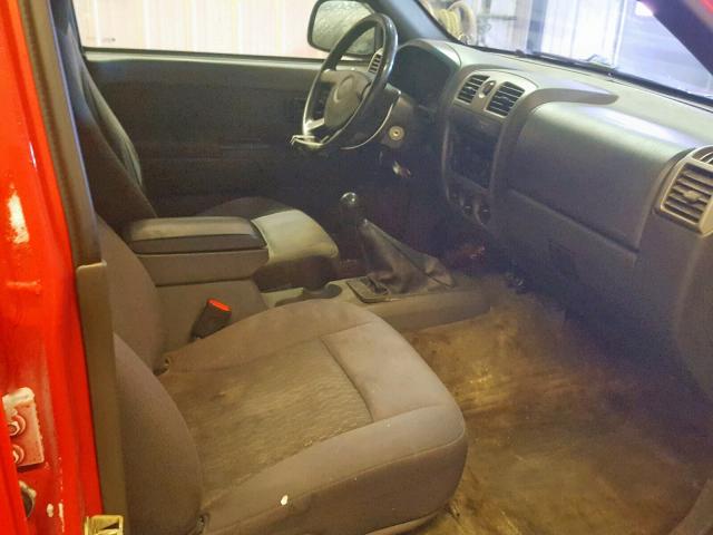 1GTCS138168303314 - 2006 GMC CANYON RED photo 5