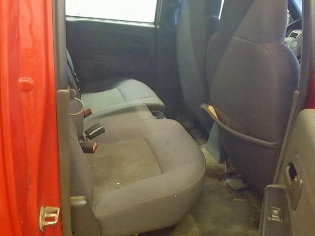 1GTCS138168303314 - 2006 GMC CANYON RED photo 6