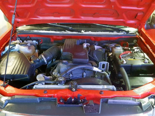 1GTCS138168303314 - 2006 GMC CANYON RED photo 7