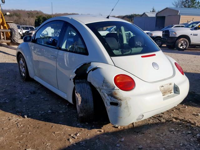 3VWCB21C92M458273 - 2002 VOLKSWAGEN NEW BEETLE WHITE photo 3