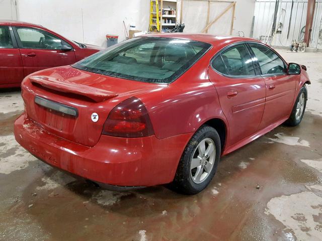 2G2WP552271157013 - 2007 PONTIAC GRAND PRIX RED photo 4