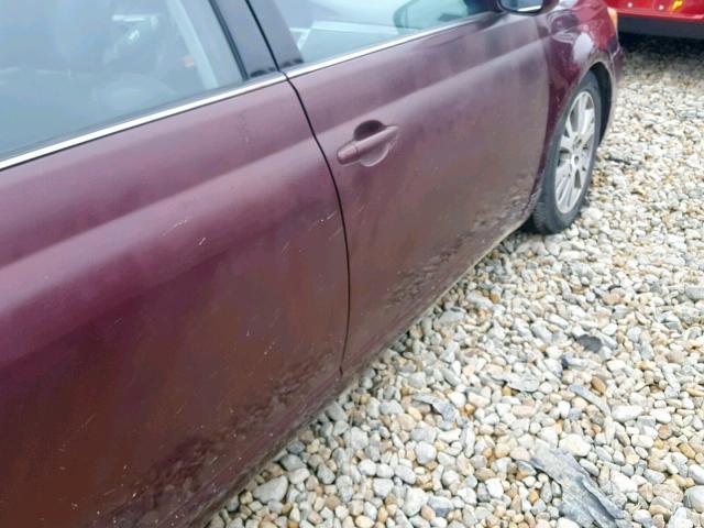 4T1BK36BX8U280538 - 2008 TOYOTA AVALON XL BURGUNDY photo 9