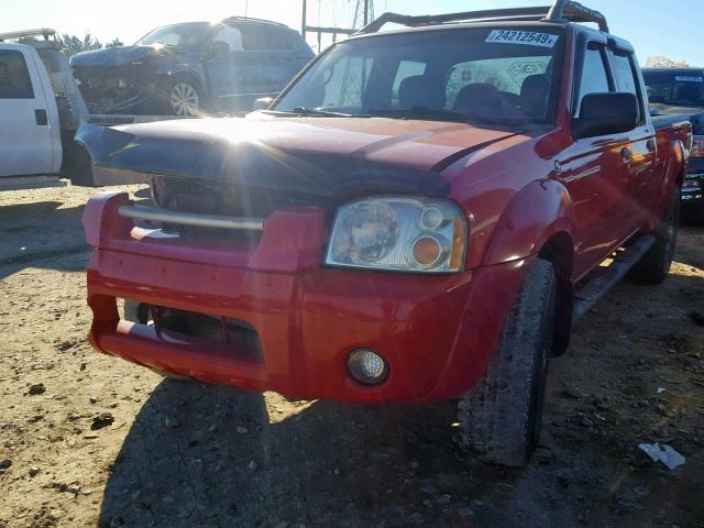 1N6ED29X74C420295 - 2004 NISSAN FRONTIER C RED photo 2