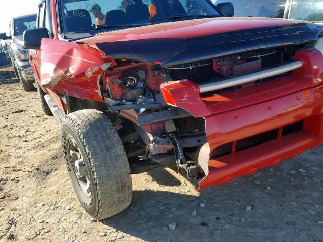 1N6ED29X74C420295 - 2004 NISSAN FRONTIER C RED photo 9