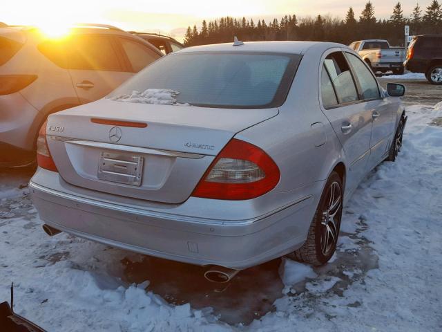 WDBUF87X28B332280 - 2008 MERCEDES-BENZ E 350 4MAT SILVER photo 4