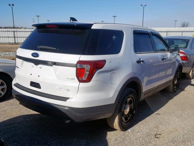 1FM5K8ARXJGB58653 - 2018 FORD EXPLORER P WHITE photo 4