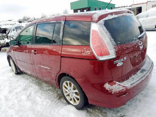 JM1CR293X80317274 - 2008 MAZDA 5 RED photo 3