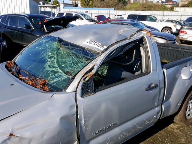 5TENX22N28Z568719 - 2008 TOYOTA TACOMA SILVER photo 9