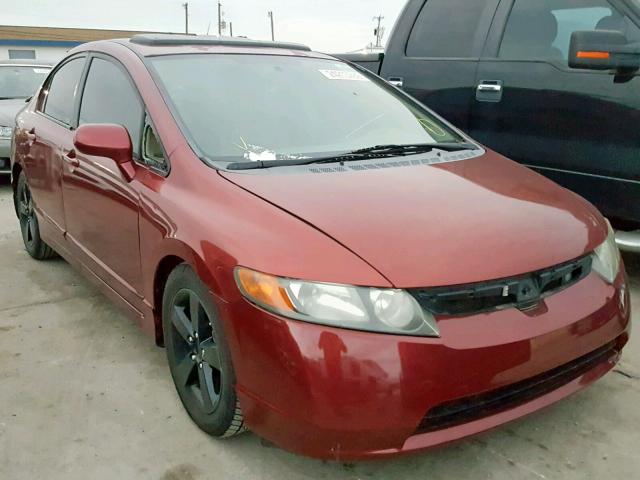 2HGFA16908H515799 - 2008 HONDA CIVIC EXL BURGUNDY photo 1