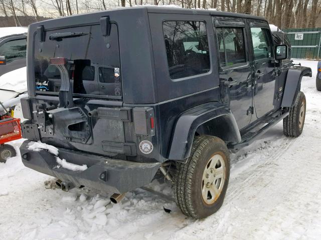 1J4GA591X7L191479 - 2007 JEEP WRANGLER S BLACK photo 4