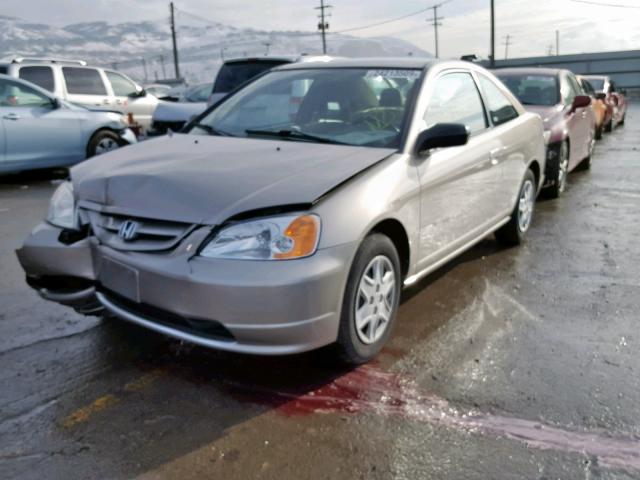 1HGEM22573L010902 - 2003 HONDA CIVIC LX GRAY photo 2