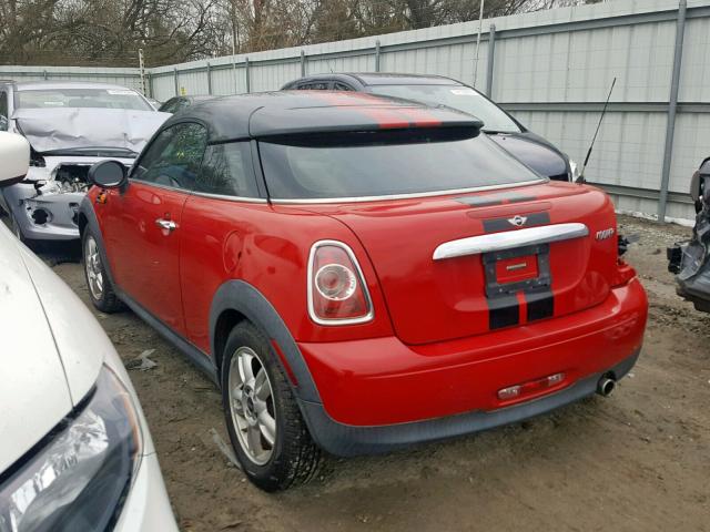 WMWSX1C52CT163752 - 2012 MINI COOPER COU RED photo 3