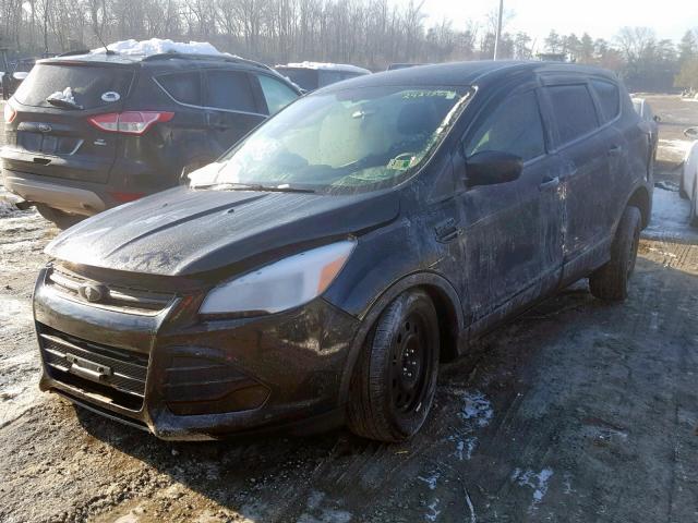 1FMCU0F76EUC05324 - 2014 FORD ESCAPE S BLACK photo 2