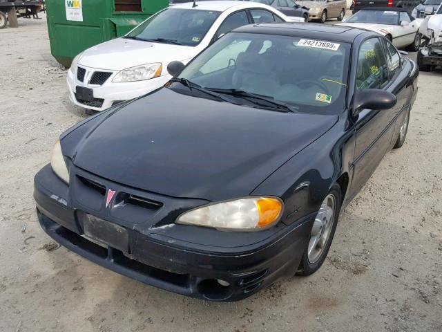 1G2NW12E84M670711 - 2004 PONTIAC GRAND AM G BLACK photo 2