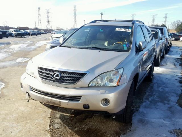 JTJHW31U772034985 - 2007 LEXUS RX 400H TAN photo 2